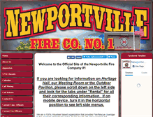 Tablet Screenshot of newportvillefireco.com